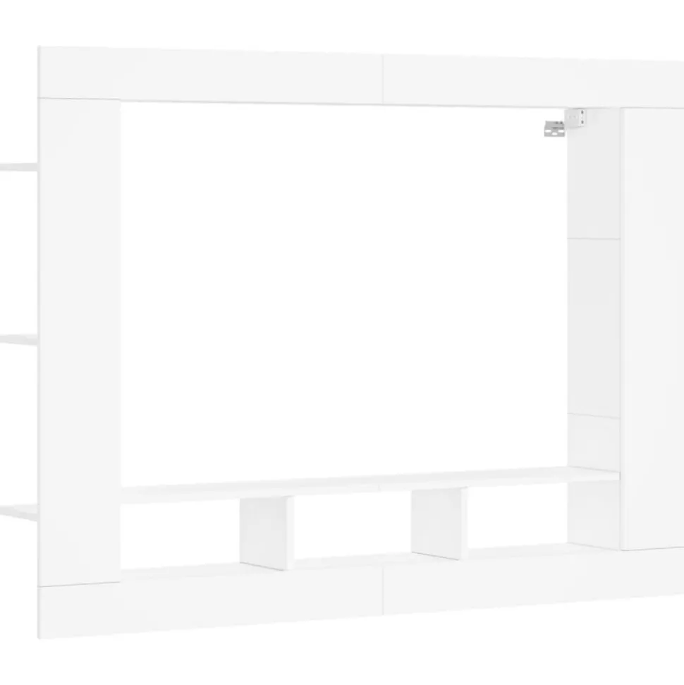 vidaXL Tv-meubel 152x22x113 cm bewerkt hout wit