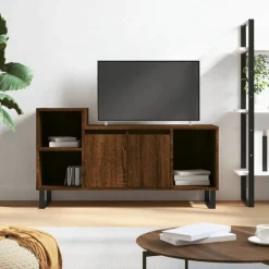 vidaXL Tv-meubel 100x35x55 cm bewerkt hout bruin eikenkleur