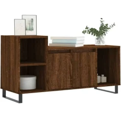 vidaXL Tv-meubel 100x35x55 cm bewerkt hout bruin eikenkleur