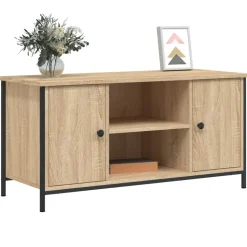 vidaXL Tv-meubel 100x40x50 cm bewerkt hout sonoma eikenkleurig