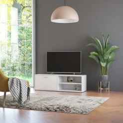 vidaXL Tv-meubel 120x34x37 cm bewerkt hout wit