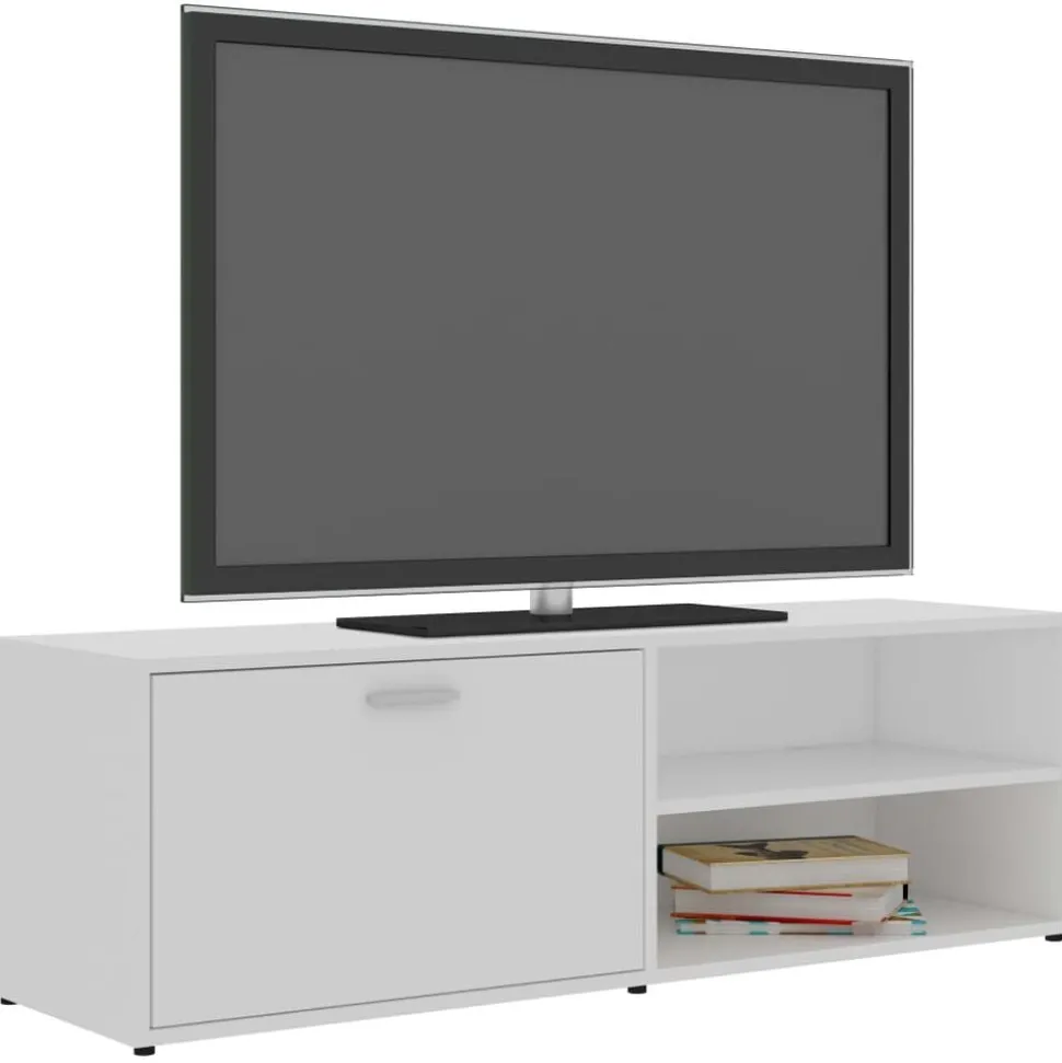 vidaXL Tv-meubel 120x34x37 cm bewerkt hout wit