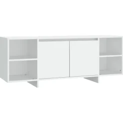 vidaXL Tv-meubel 130x35x50 cm bewerkt hout wit