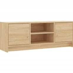 vidaXL Tv-meubel 102x30x37,5 cm bewerkt hout sonoma eikenkleurig