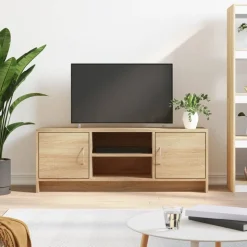 vidaXL Tv-meubel 102x30x37,5 cm bewerkt hout sonoma eikenkleurig