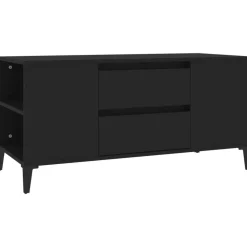 vidaXL Tv-meubel 102x44,5x50 cm bewerkt hout zwart
