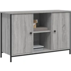 vidaXL Tv-meubel 100x35x65 cm bewerkt hout grijs sonoma eikenkleurig