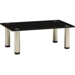 vidaXL Tv-meubel 40x35x17 cm gehard glas zwart
