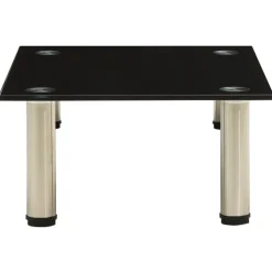 vidaXL Tv-meubel 40x35x17 cm gehard glas zwart