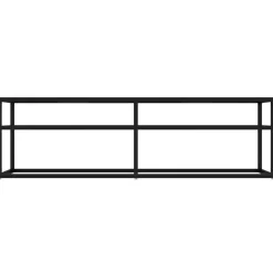 vidaXL Tv-meubel 140x40x40,5 cm gehard glas zwart