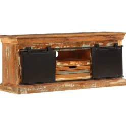 vidaXL Tv-meubel 110x30x45 cm massief gerecycled hout