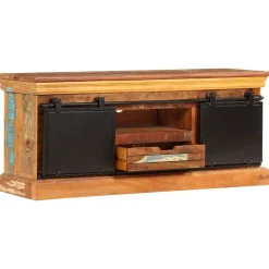 vidaXL Tv-meubel 110x30x45 cm massief gerecycled hout