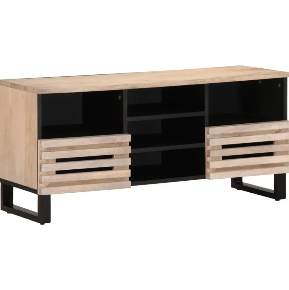 vidaXL Tv-meubel 100x34x46 cm massief mangohout
