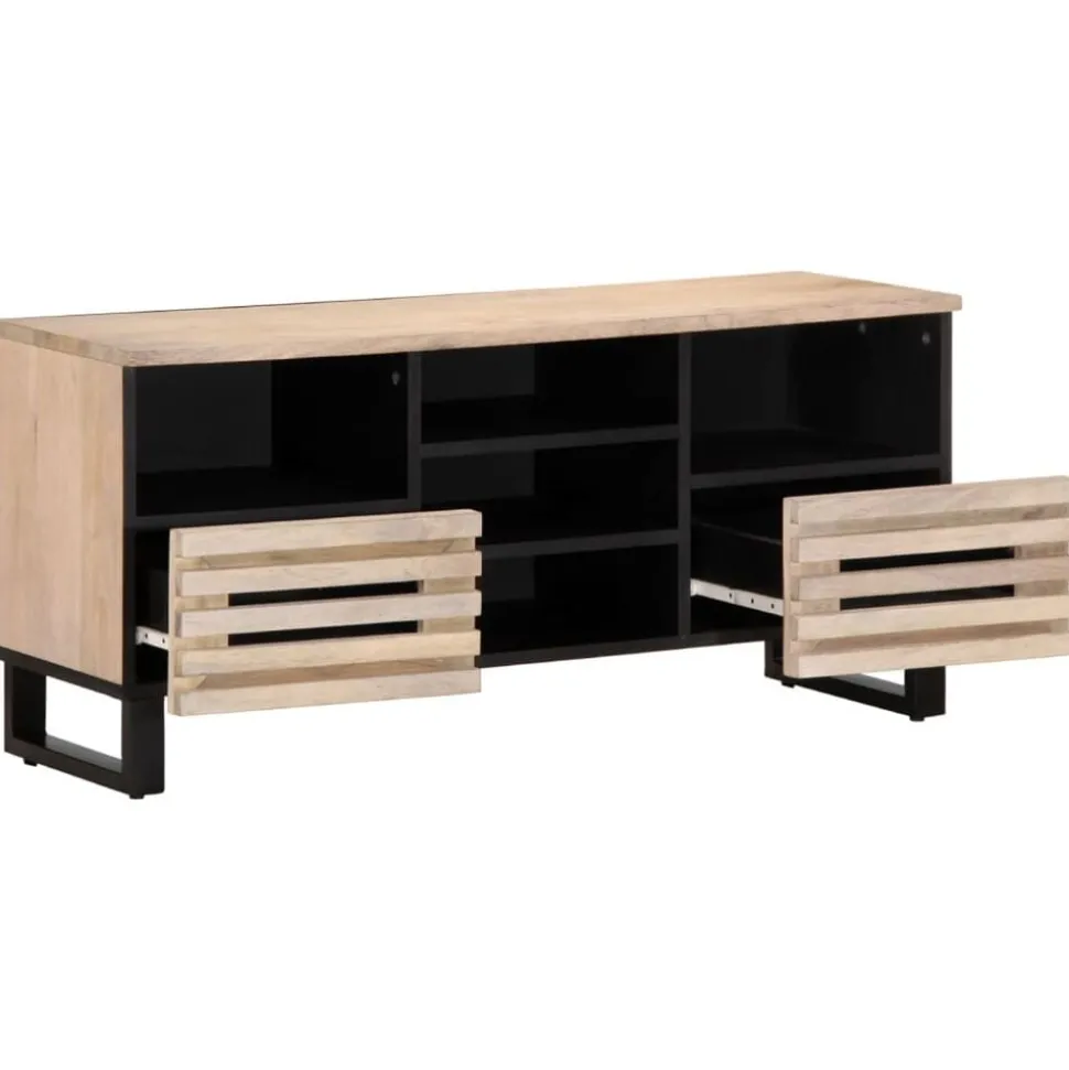 vidaXL Tv-meubel 100x34x46 cm massief mangohout