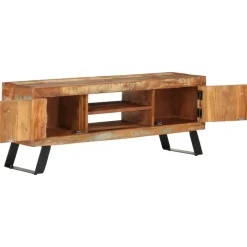 vidaXL Tv-meubel 112x30x45 cm massief gerecycled hout