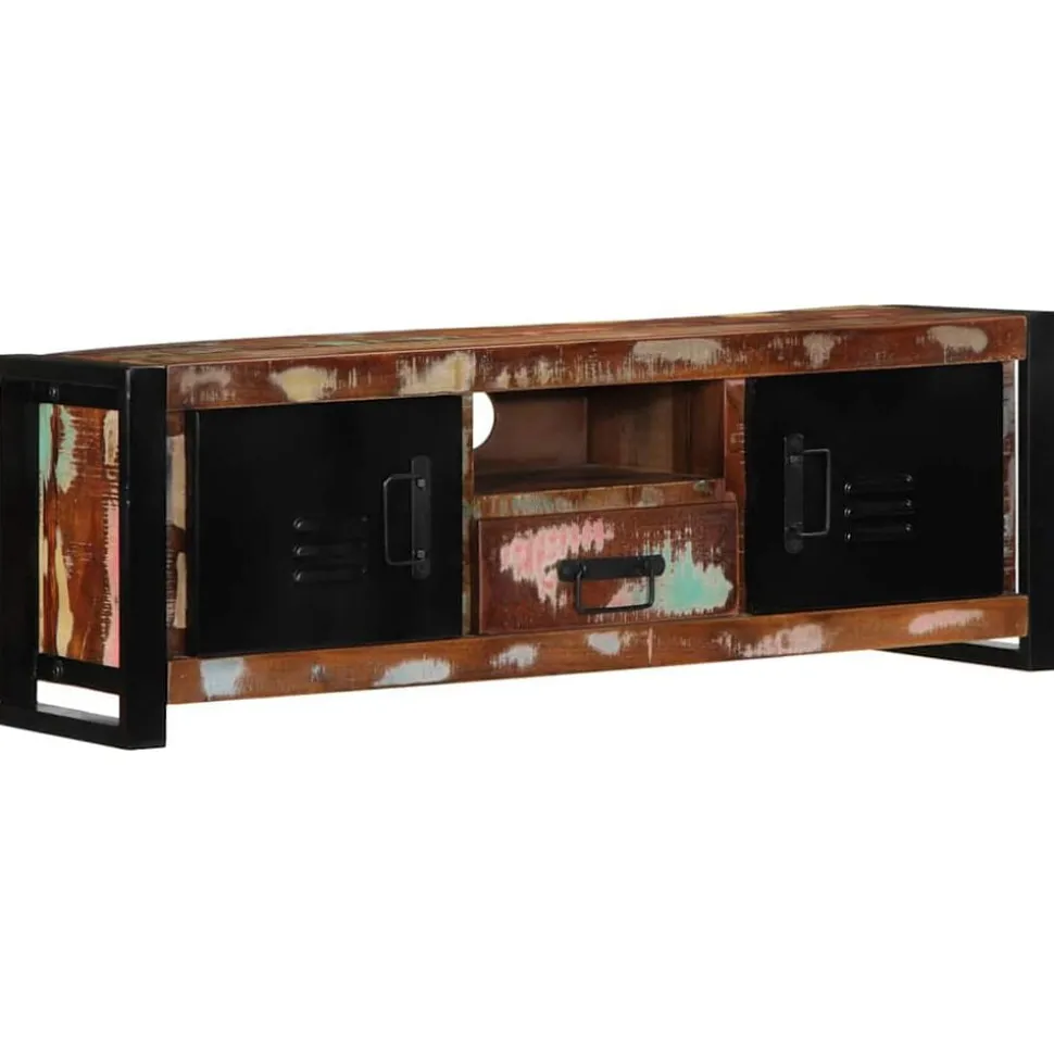 vidaXL Tv-meubel 100x30x35 cm massief gerecycled hout