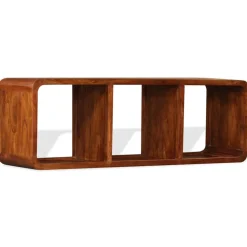 vidaXL Tv-meubel 120x30x40 cm massief hout met honingafwerking