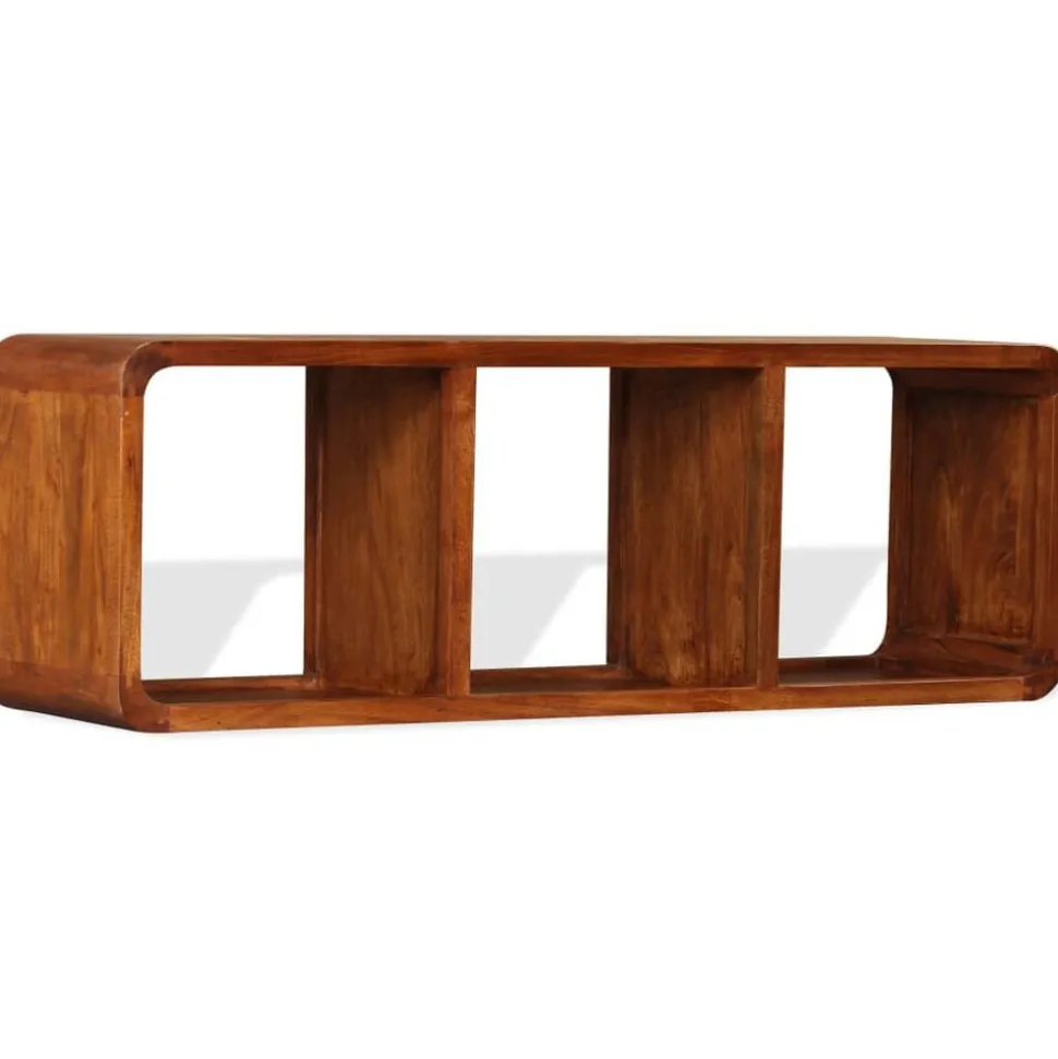 vidaXL Tv-meubel 120x30x40 cm massief hout met honingafwerking