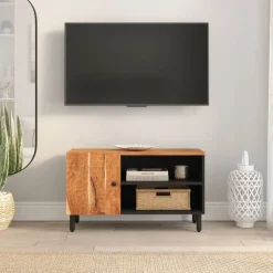 vidaXL Tv-meubel 80x33x46 cm massief acaciahout