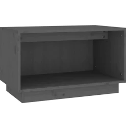 vidaXL Tv-meubel 60x35x35 cm massief grenenhout grijs