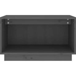 vidaXL Tv-meubel 60x35x35 cm massief grenenhout grijs