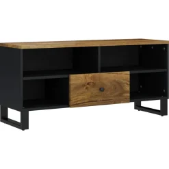 vidaXL Tv-meubel 100x33x46 cm massief mangohout en bewerkt hout