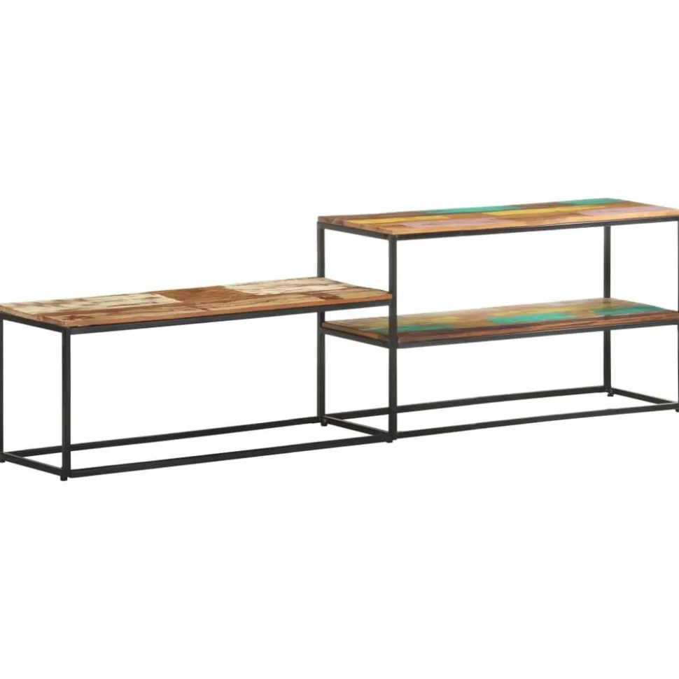 vidaXL Tv-meubel 180x30x50 cm massief gerecycled hout