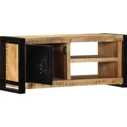 vidaXL Tv-meubel 80x30x35 cm massief ruw mangohout