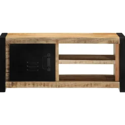 vidaXL Tv-meubel 80x30x35 cm massief ruw mangohout