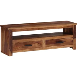 vidaXL Tv-meubel 118x30x40 cm massief hout