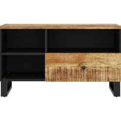 vidaXL Tv-meubel 80x33x46 cm massief mangohout en bewerkt hout