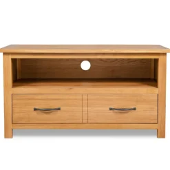 vidaXL Tv-meubel 90x35x48 cm massief eikenhout