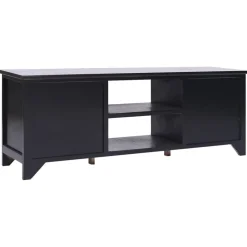 vidaXL Tv-meubel 108x30x40 cm massief paulowniahout zwart