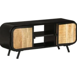 vidaXL Tv-meubel 110x30x45 cm ruw mangohout