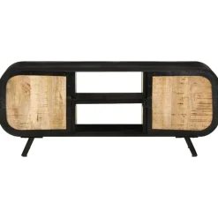 vidaXL Tv-meubel 110x30x45 cm ruw mangohout
