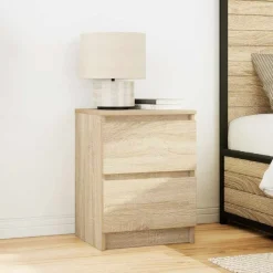 vidaXL Tv-meubel 40x35x54 cm spaanplaat sonoma eikenkleurig