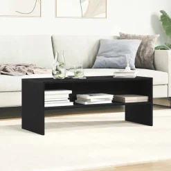 vidaXL Tv-meubel 100x40x40 cm spaanplaat zwart eikenkleurig