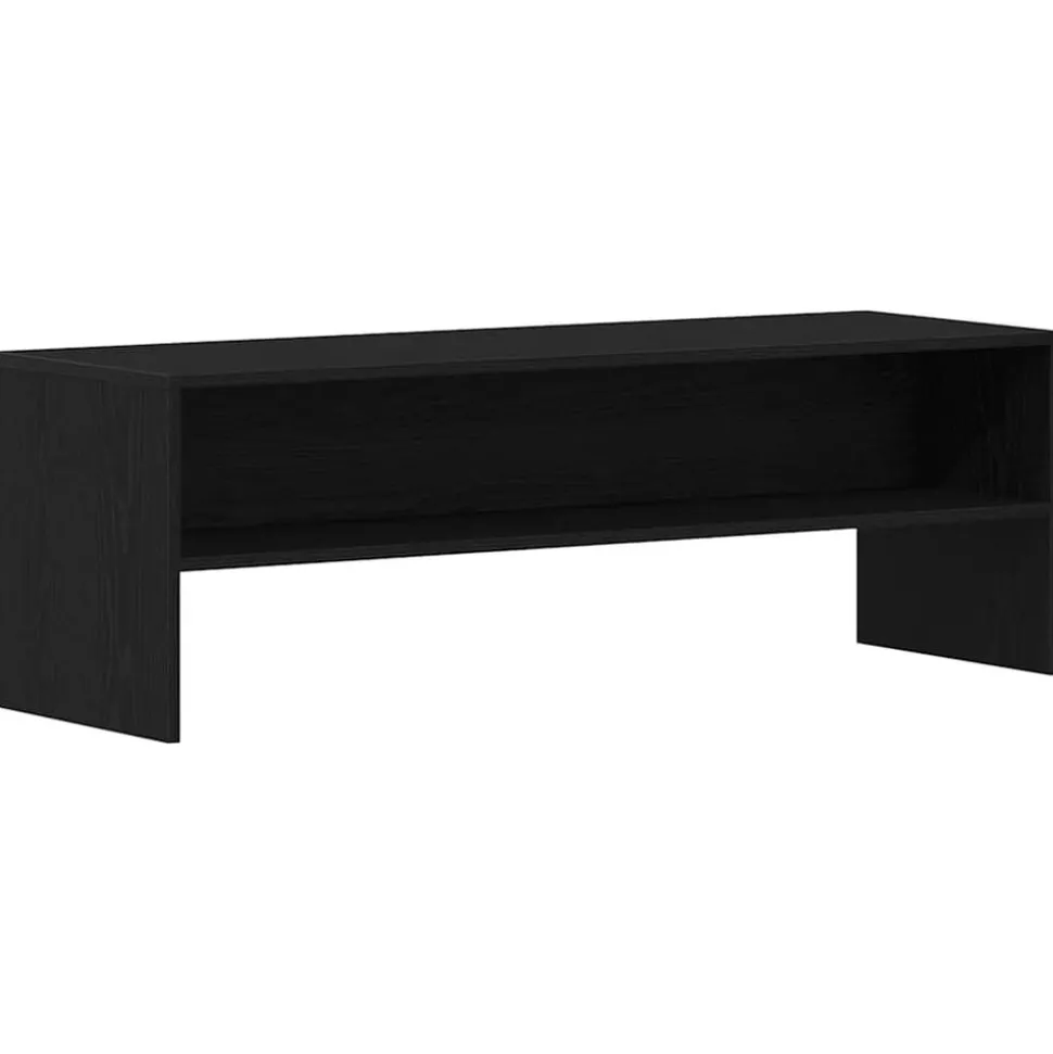 vidaXL TV-meubel 120x40x40 cm spaanplaat zwart eikenkleurig
