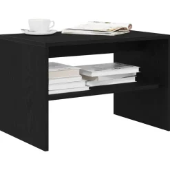 vidaXL Tv-meubel 60x40x40 cm spaanplaat zwart eikenkleurig