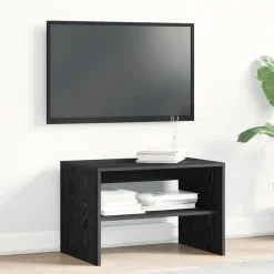 vidaXL Tv-meubel 60x40x40 cm spaanplaat zwart eikenkleurig