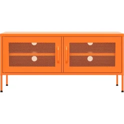 vidaXL Tv-meubel 105x35x50 cm staal oranje