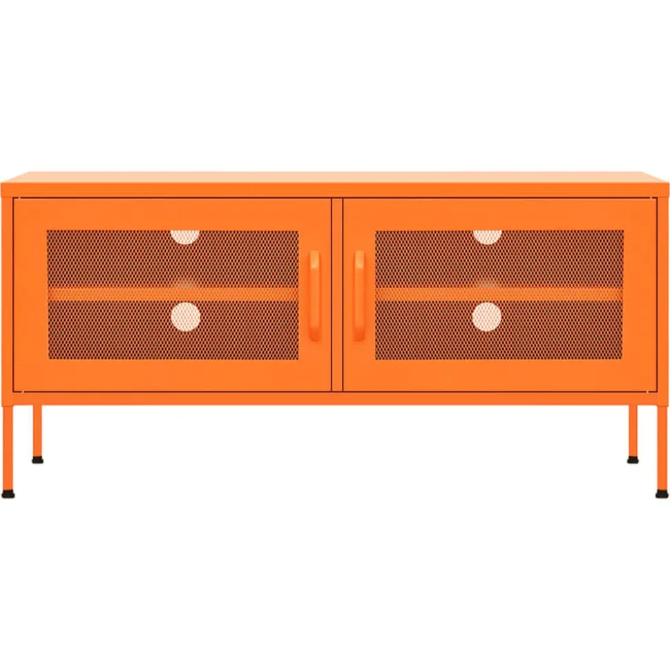 vidaXL Tv-meubel 105x35x50 cm staal oranje