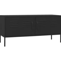 vidaXL Tv-meubel 105x35x50 cm staal zwart
