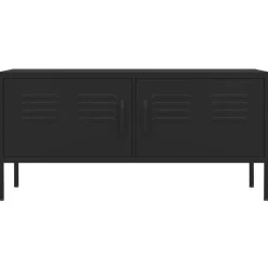 vidaXL Tv-meubel 105x35x50 cm staal zwart