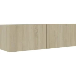 vidaXL Tv-meubelen 3 st bewerkt hout sonoma eikenkleurig