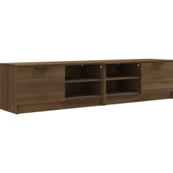 vidaXL Tv-meubelen 2 st 80x35x36,5 cm bewerkt hout bruin eikenkleur
