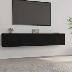 vidaXL Tv-meubelen 2 st 80x30x30 cm bewerkt hout zwart