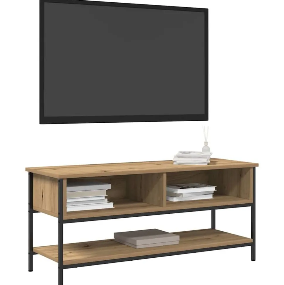 vidaXL Tv-meubelset Artisan Eiken 100 x 35 x 45 cm Bewerkt hout