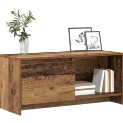 vidaXL Tv-meubelset Oud Hout 90 x 35 x 40 cm Bewerkt hout