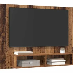 vidaXL Tv-meubelset Oud Hout 120 x 23,5 x 90 cm Bewerkt hout